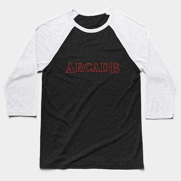 Arcade Retro Gamer Baseball T-Shirt by vladocar